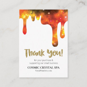 Carte D'accompagnement *~* QR LOGO MERCI DRIPS COSMIC - Examen AP8