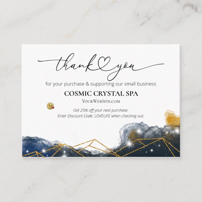 Carte D'accompagnement *~* QR Remise MERCI LOGO AP8 Examen (Devant)