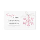 Raffin de Baby shower de nappe rose