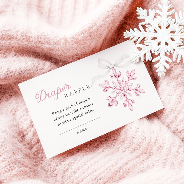 Carte D'accompagnement Raffin de Baby shower de nappe rose (Créateur téléchargé)