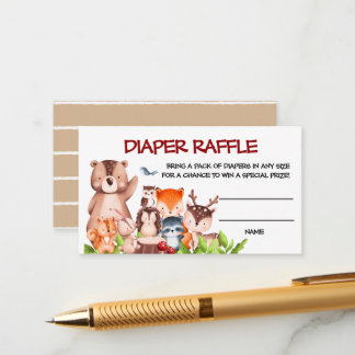 Carte D'accompagnement Raffin de couches d'animaux de bois