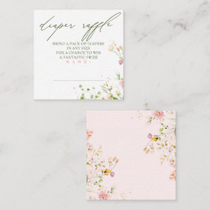 Carte D'accompagnement Raffin fleur sauvage à couche fine