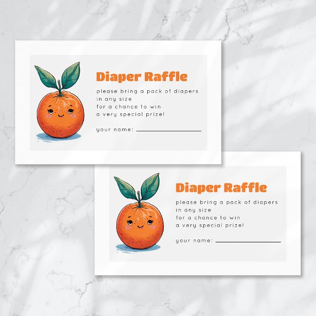 Carte D'accompagnement Raffle de couches Un petit morceau est en route (Créateur téléchargé)