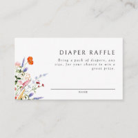 Raffle Fleur sauvage coloré