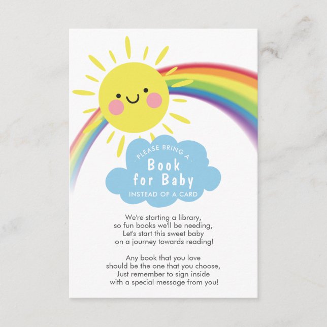 Carte D'accompagnement Ray of Sunshine Baby shower Book for Baby Card (Devant)