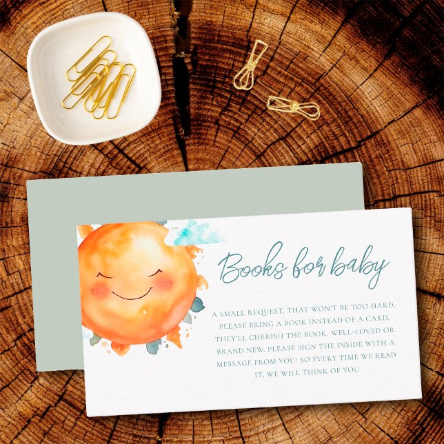 Carte D'accompagnement Ray Of Sunshine Rainbow Baby shower Demande de rés (Créateur téléchargé)