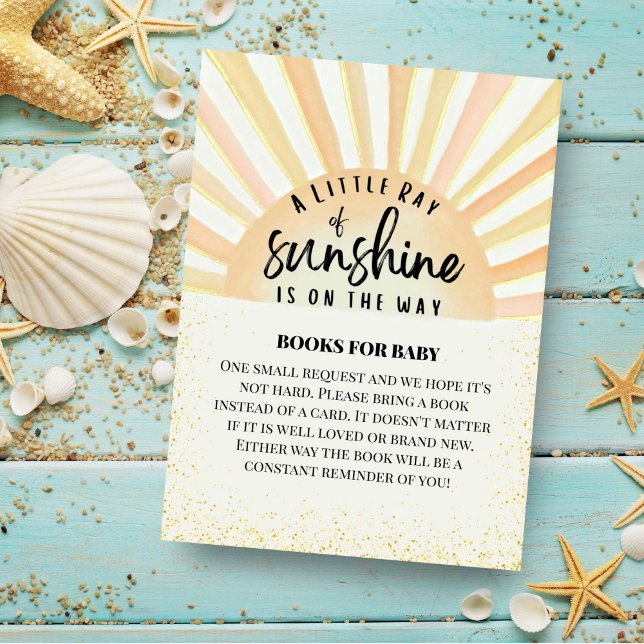 Carte D'accompagnement Ray Of Sunshine Retro Summer Beach Livres Pour Béb (Créateur téléchargé)