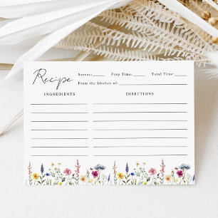 Carte D'accompagnement Réception de mariage champêtre élégant avec fleurs