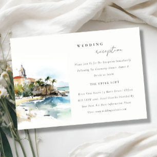 Carte D'accompagnement Réception de mariage dans le paysage de San Juan P