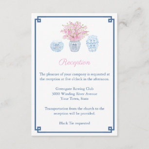 Carte D'accompagnement Réception de mariage de la benne de gingembre de P