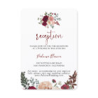 Réception De Mariage Florale Burgundy Rose