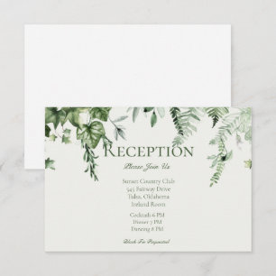 Carte D'accompagnement Réception de mariage Ivy & Sage