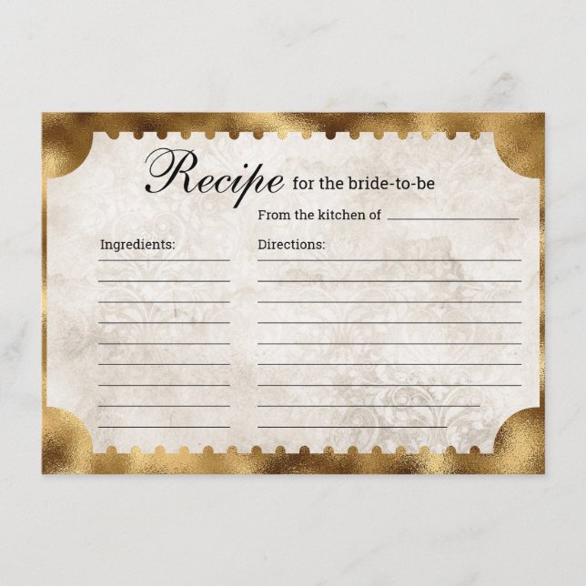 Carte D'accompagnement Recette de Fête des mariées de ticket de cinéma vi (Devant)