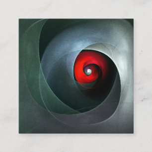 Carte D'accompagnement Red Swirl Artistique moderne Art Abstrait Motif #1