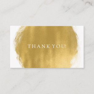 Carte D'accompagnement Regard de peinture d'or d'insertion de Merci