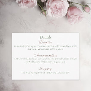 Carte D'accompagnement Regency Bridgerton Rose Roses Cameos