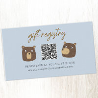 Registre cadeau de Baby shower Little Bear Cub Cod