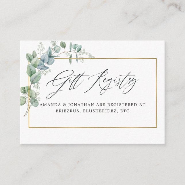 Carte D'accompagnement Registre de cadeaux de mariage à motif géométrique (Devant)