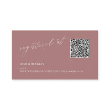 Registre de code QR ArtsApp Dusty Rose Blush Scrip