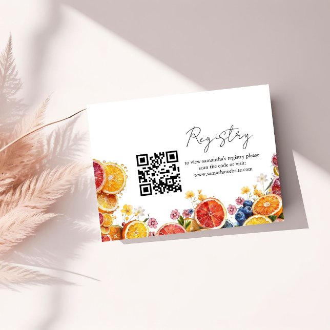 Carte D'accompagnement Registre de crème glacée de fleurs Douche nuptiale (Créateur téléchargé)