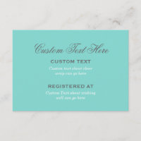 Registre de mariage bleu œuf de merle élégant