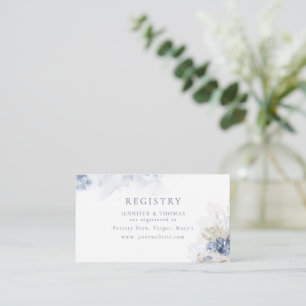 Carte D'accompagnement Registre de mariage plage corail bleu et coquillag