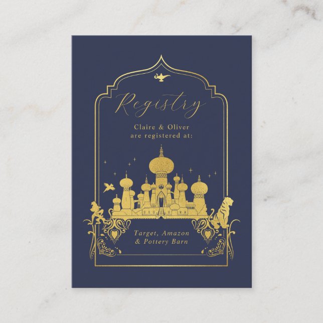 Carte D'accompagnement Registre des cadeaux Mariages de Disney (Devant)