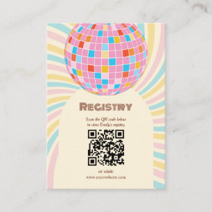 Carte D'accompagnement Registre des Fêtes des mariées de discothèques Sup
