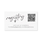 Registre Mariage de code QR Écriture simple modern
