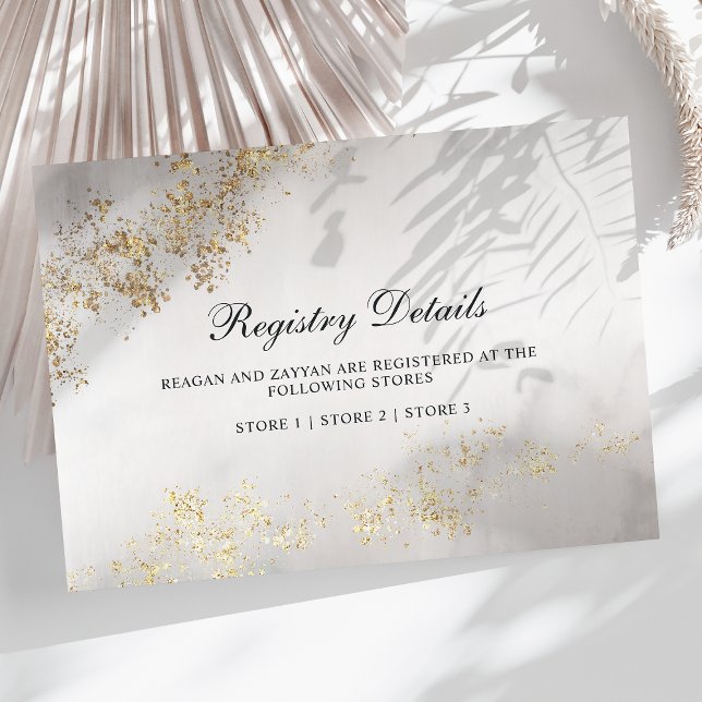 Carte D'accompagnement Registre Mariage de la Mist Gris Luxe Moderne (Créateur téléchargé)