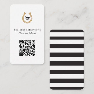 Carte D'accompagnement Registre ou informations pour la Baby Shower de De