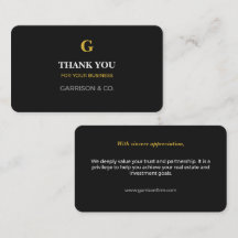 Remerciement d'entreprise Elite Executive Black Go
