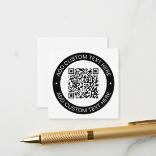 Carte D'accompagnement Remplacez par votre propre code QR téléchargé ou v