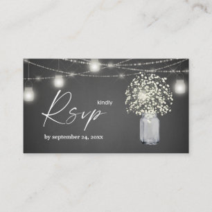 Carte D'accompagnement Repas Budget Bébé, Gra Chalkboard 2SM RSVP