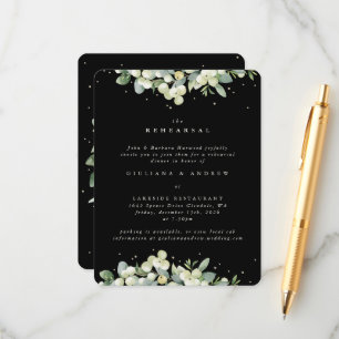 Carte D'accompagnement Répétition des Mariages bordés de Black Snowberry+