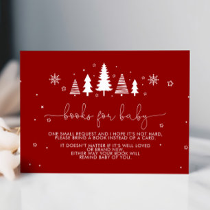 Carte D'accompagnement Réservez un minimum de Red Christmas Shower pour l