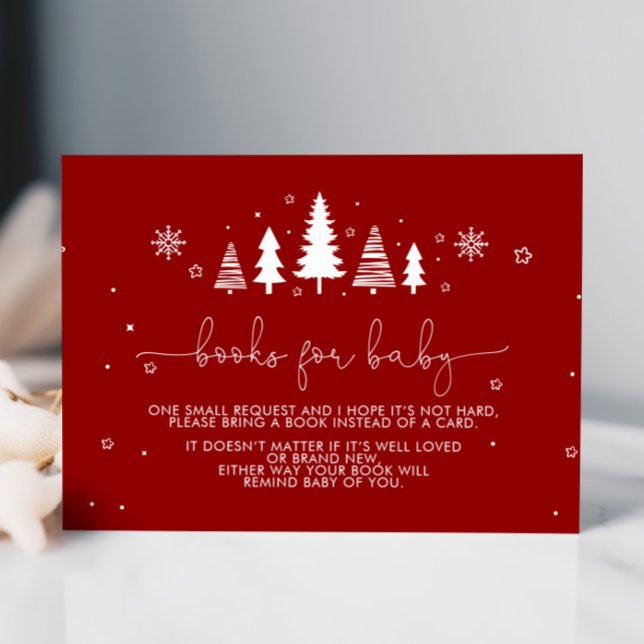 Carte D'accompagnement Réservez un minimum de Red Christmas Shower pour l (Créateur téléchargé)