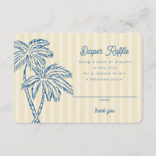 Carte D'accompagnement Ressorts de Palm Jaune Pastel Déchets Insérés