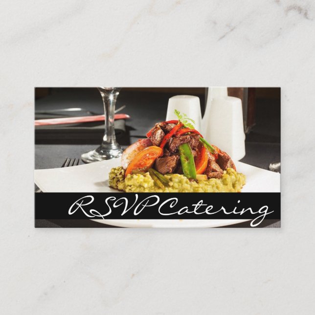 Carte D'accompagnement Restaurant Chef Wedding planner Restaurant (Devant)