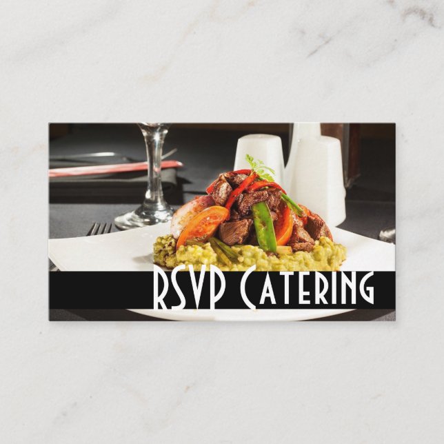 Carte D'accompagnement Restaurant Chef Wedding planner Restaurant (Devant)