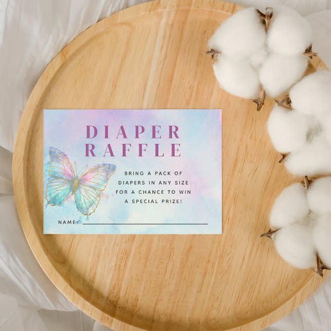 Carte D'accompagnement Rêve Enchantée Papillon Raffle (Créateur téléchargé)