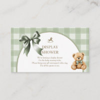 Rideau de douche à motif écossais sage Teddy Bear