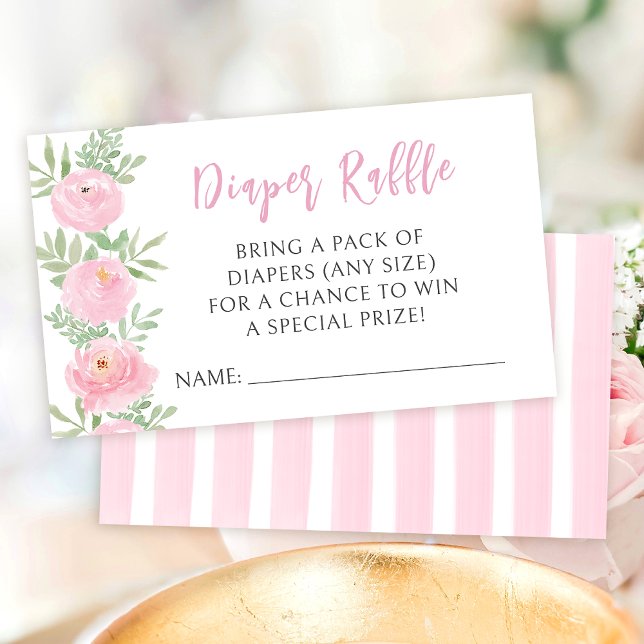 Carte D'accompagnement Robinet rose joli boho floral baby shower de couch (Créateur téléchargé)