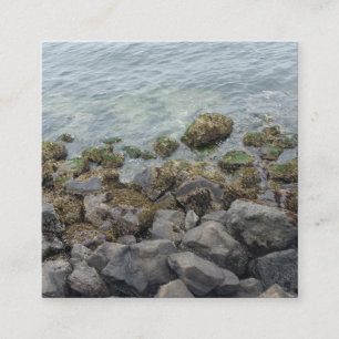 Carte D'accompagnement rochers du bord de mer