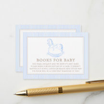 Rocking Horse Blue Toile De Jouy Livres Pour Bébé