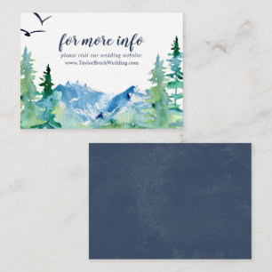 Carte D'accompagnement Rocky Mountain Destination Wedding Website