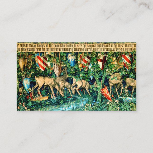 Carte D'accompagnement Roi médiéval Arthur William Morris (Devant)