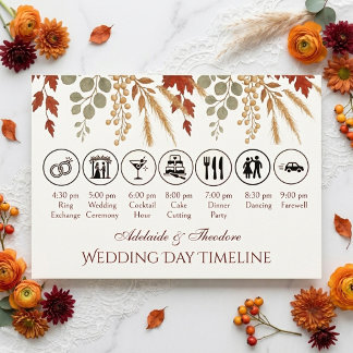 Carte D'accompagnement Romance d'Automne Félicité d'Automne | Mariage Ivo