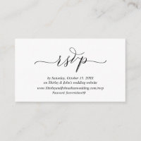 Romantique moderne, Script noir, site en ligne RSV