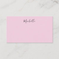 Rose Clair Professionnel Écriture Manuscrite Uniqu